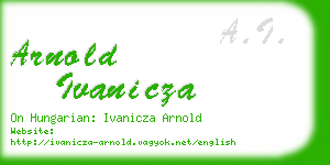 arnold ivanicza business card